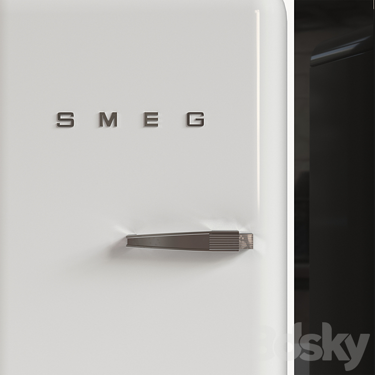 Refrigerator Smeg 3DS Max - thumbnail 2