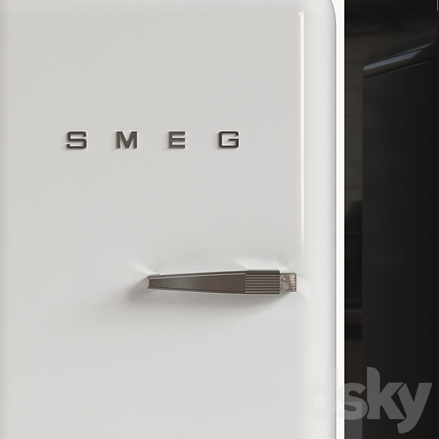 Refrigerator Smeg 3DSMax File - thumbnail 2