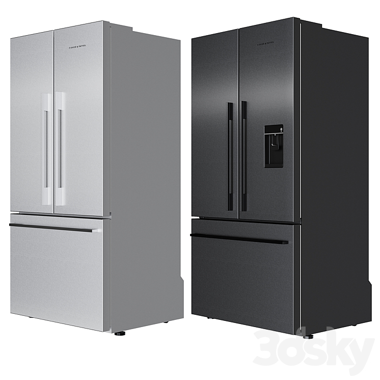 Refrigerators Fisher & Paykel Set 2 3DS Max Model - thumbnail 2
