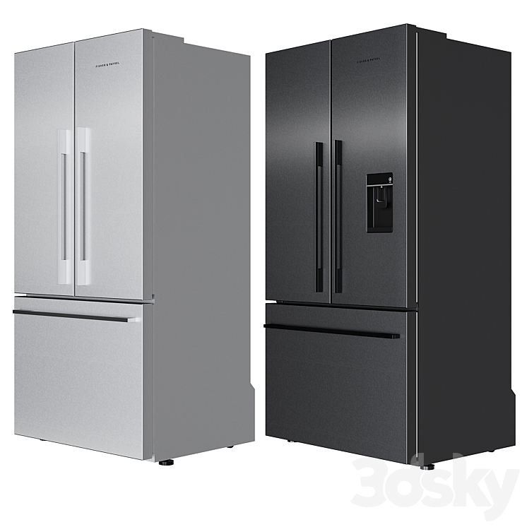 Refrigerators Fisher & Paykel Set 2 3DS Max - thumbnail 2