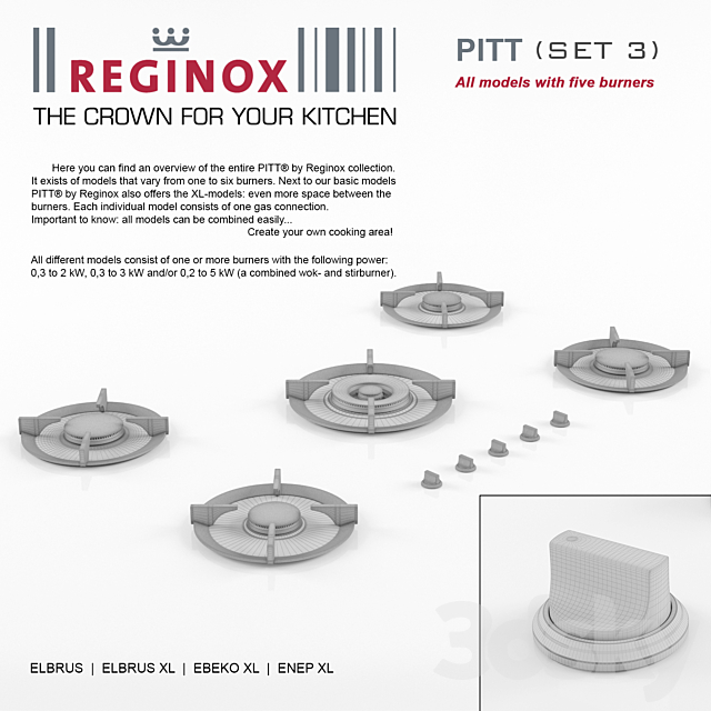 Reginox PITT SET_3 3DS Max Model - thumbnail 3