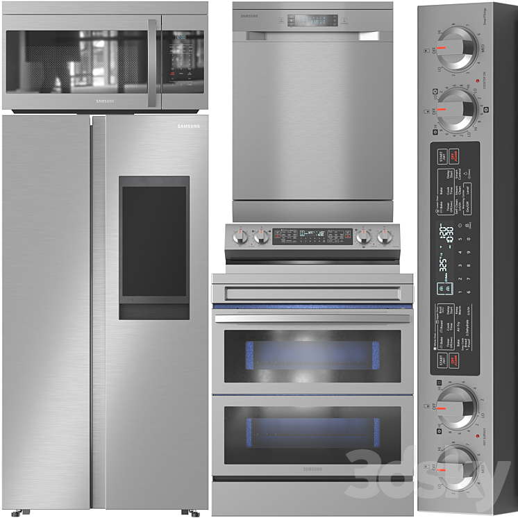 Samsung Appliance Collection 10 3DS Max Model - thumbnail 1