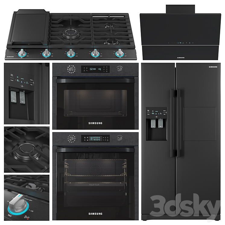 samsung appliance collection 3DS Max Model - thumbnail 3