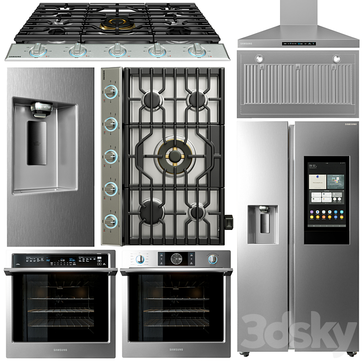 samsung appliance collection 3DS Max - thumbnail 2