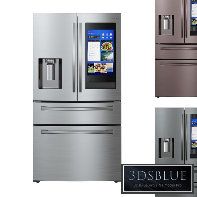 Samsung French Door Refrigerator 3DS Max - thumbnail 3