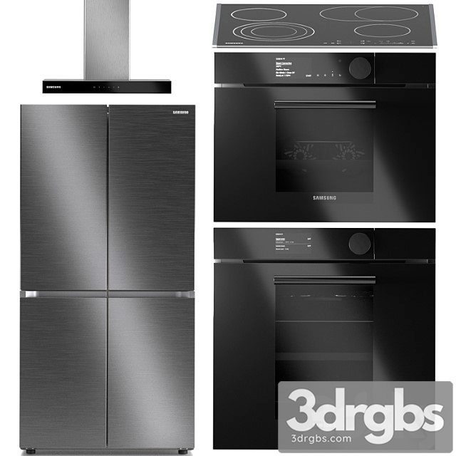 Samsung Kitchen Appliances Set 6 3dsmax Download - thumbnail 1