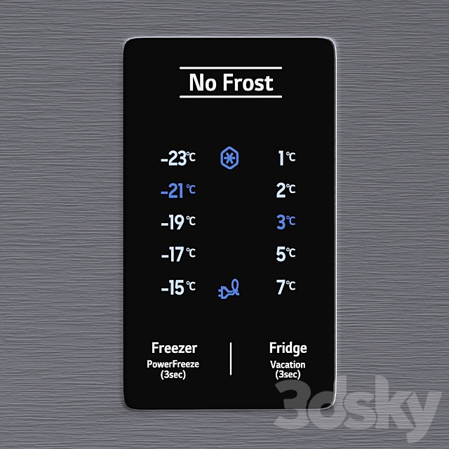 Samsung refrigerator set 3DS Max Model - thumbnail 2