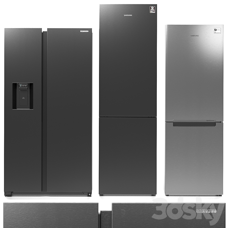 Samsung Refrigerator Set 5 3DS Max - thumbnail 2