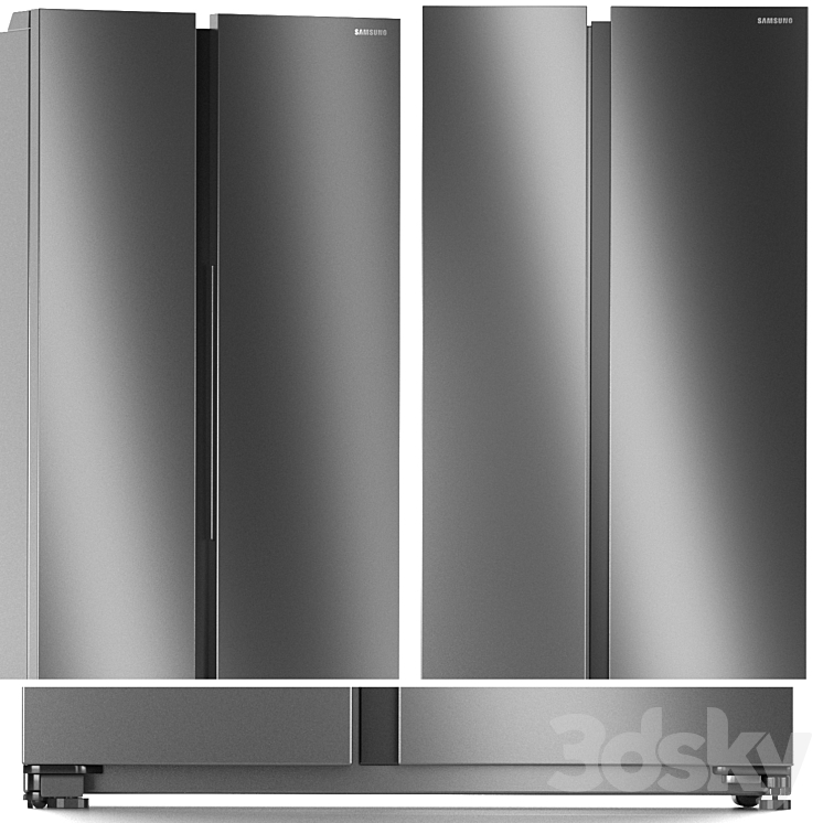 Samsung Refrigerator Set 6 3DS Max - thumbnail 2