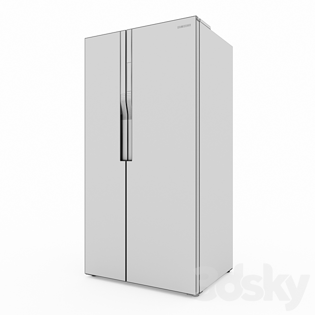 Samsung Side-by-Side Refrigerators 3DS Max Model - thumbnail 3