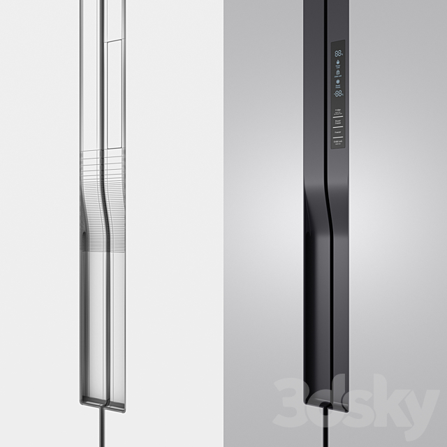 Samsung Side-by-Side Refrigerators 3DS Max Model - thumbnail 5