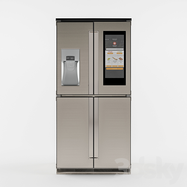 Samsung Smart Fridge 3DSMax File - thumbnail 1