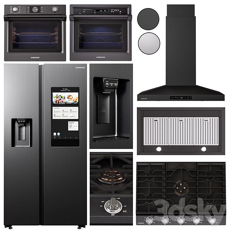 Samsung_Appliances_set01 3DS Max - thumbnail 1