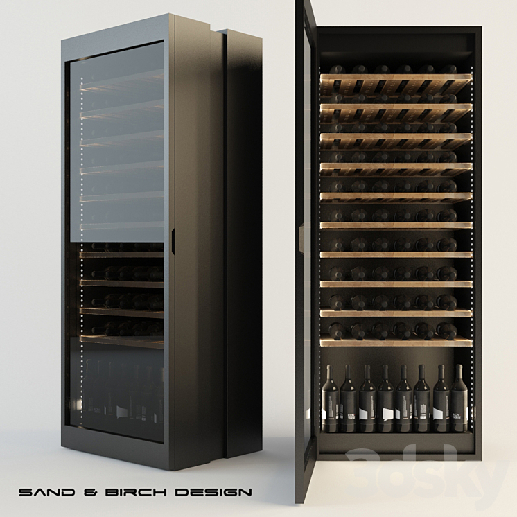 sand birch HT LUX winecellar 3DS Max - thumbnail 1