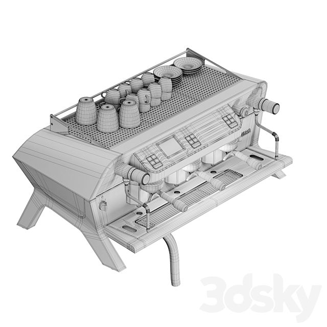 Sanremo F18 Coffee Machine 3DSMax File - thumbnail 5