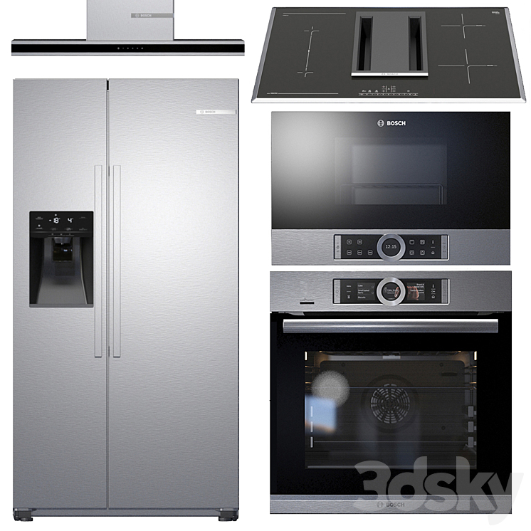 Set BOSCH Appliance 3DS Max - thumbnail 1