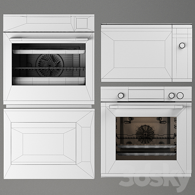 Set Bosch Electrolux 3DS Max Model - thumbnail 3