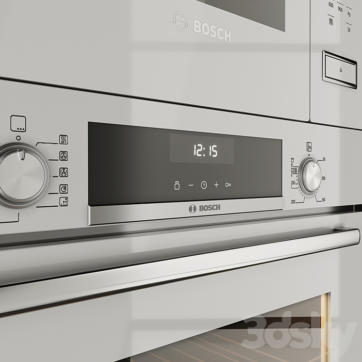 Set Bosch oven 3DS Max - thumbnail 2