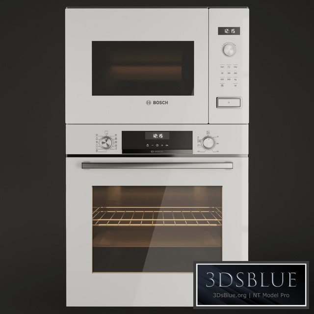 Set Bosch oven 3DS Max - thumbnail 3