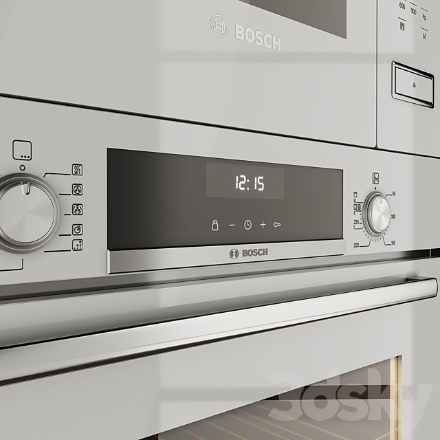 Set Bosch oven 3DSMax File - thumbnail 2