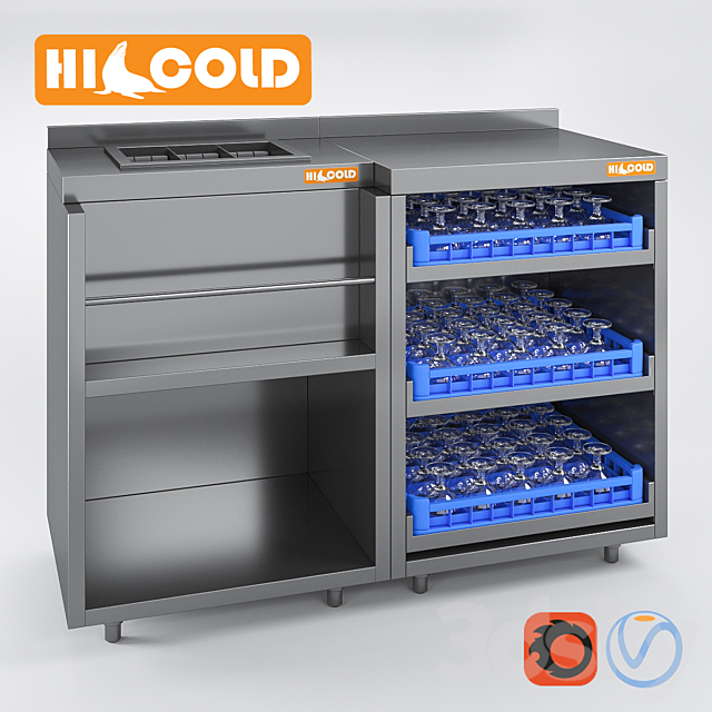 Set HiCold bar equipment NBMMB-4 _ 5BV NBMKB-6 _ 5B-5B NBMSZUN NBMVL-6 _ 5B NBMPK-6 _ 5B NBMKS-12 _ 5BPK 3ds Max - thumbnail 1