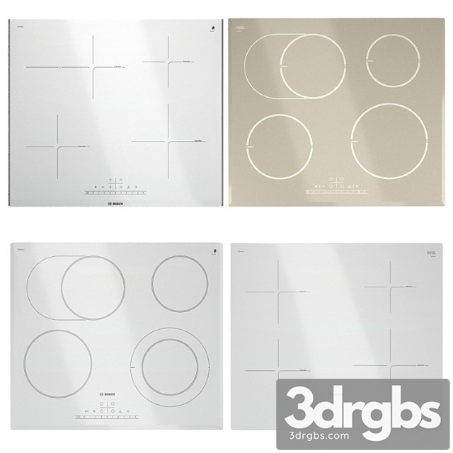 Set of light bosch hobs 2 3dsmax Download - thumbnail 1