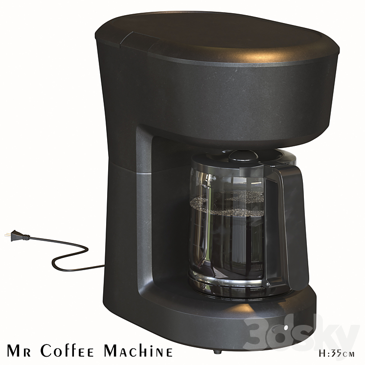 Set of Mr Coffee Machine 3DS Max - thumbnail 1