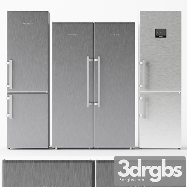 Set of refrigerators liebherr 2 3dsmax Download - thumbnail 1