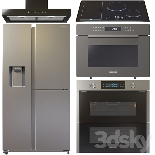 Set Samsung Appliance 3DSMax File - thumbnail 1