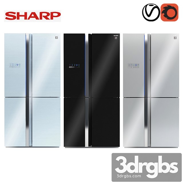 Sharp Refredgerator 2 3dsmax Download - thumbnail 1