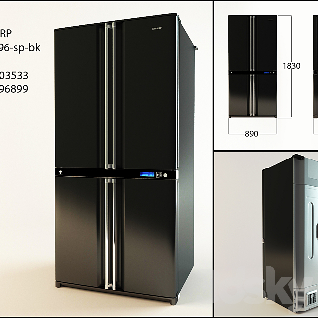 SHARP SJF96-SP-BK 3DSMax File - thumbnail 1