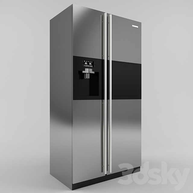 Side-by-side refrigerator SAMSUNG RSH5ZLMR 3DS Max Model - thumbnail 2