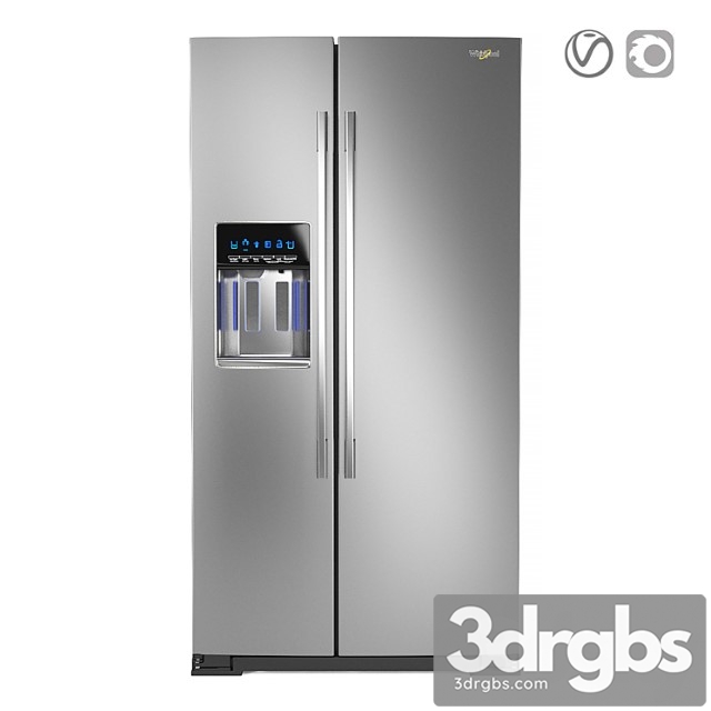 Side-by-side refrigerator whirlpool wrsa88fihz - thumbnail 1