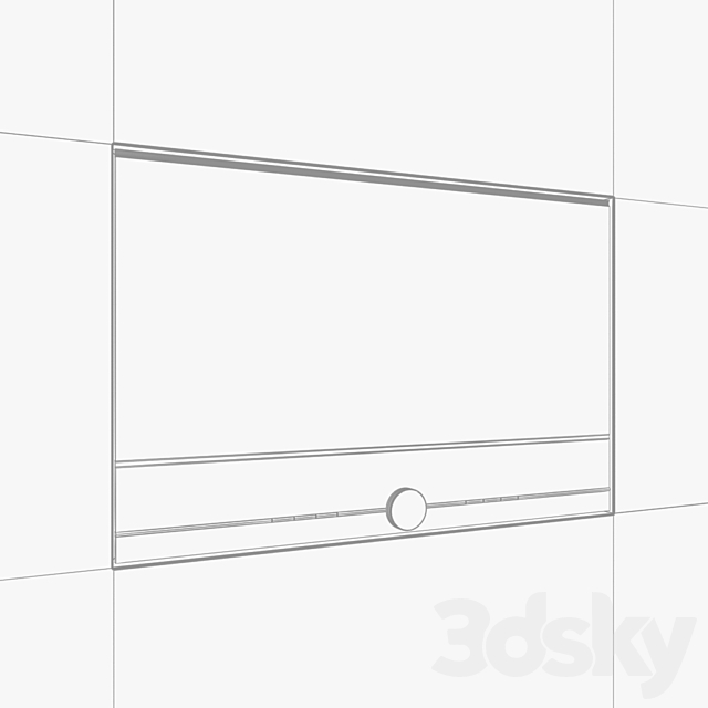 Siemens Built in microwave oven iQ700 BF634LGS1 3DS Max Model - thumbnail 3