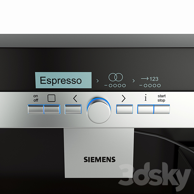 SIEMENS – coffee machine HxWxD 3DSMax File - thumbnail 2