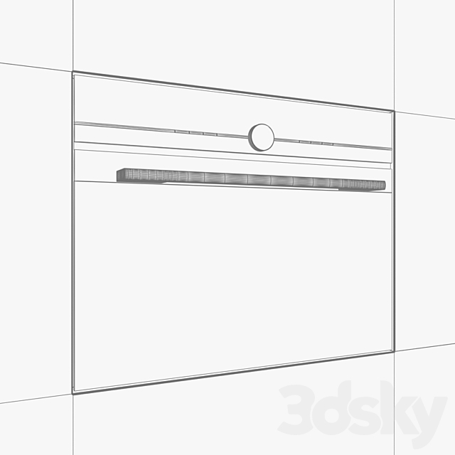 Siemens Compact oven iQ700 CB675G0S1 3ds Max - thumbnail 3