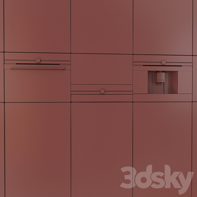 Siemens kitchen set 3ds Max - thumbnail 3