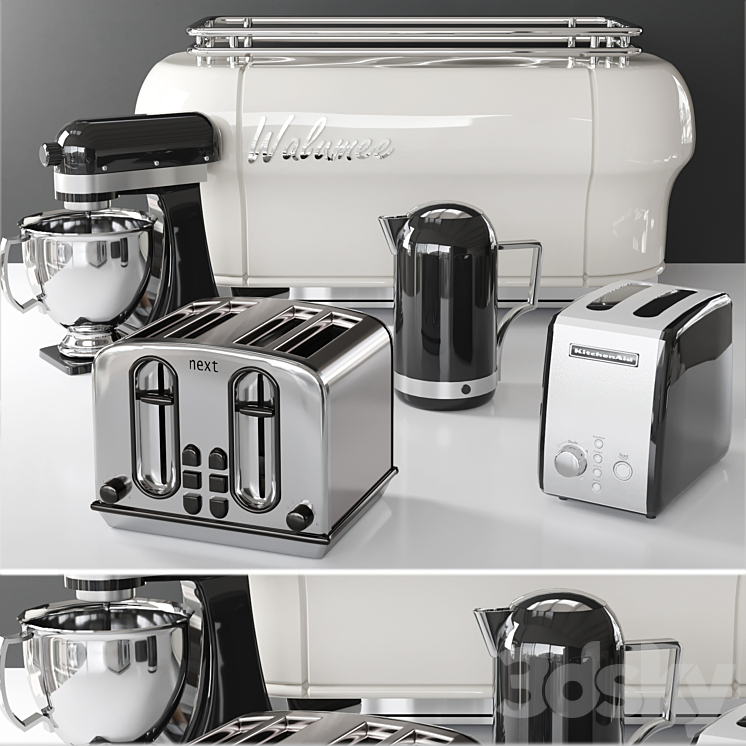 Small kitchen appliances collection 3DS Max - thumbnail 1