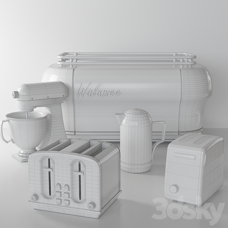 Small kitchen appliances collection 3DS Max - thumbnail 2