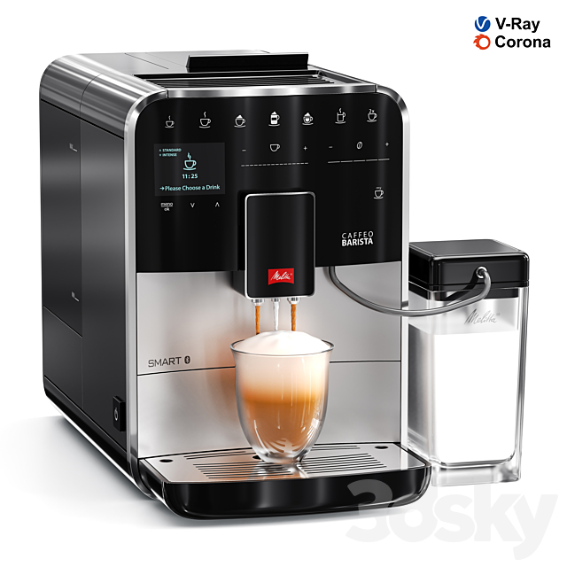 Smart Fully Automatic Coffee Machine 3ds Max - thumbnail 1