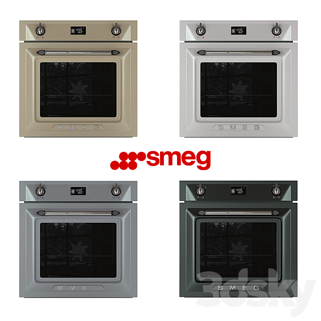 Smeg _ SF6922 oven 3DSMax File - thumbnail 1