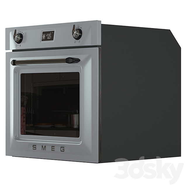 Smeg _ SF6922 oven 3DSMax File - thumbnail 3