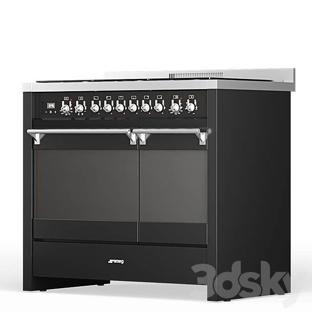 Smeg A2BL-81 3DS Max Model - thumbnail 3