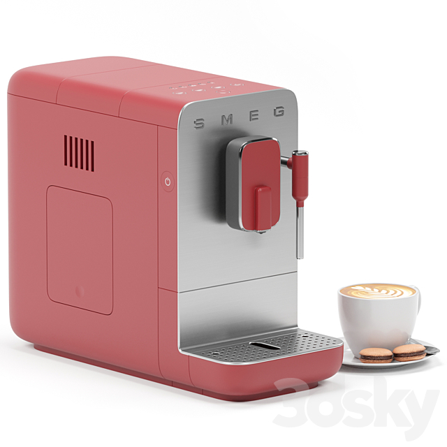 SMEG coffee machine BCC02EGMEU 3DS Max Model - thumbnail 5