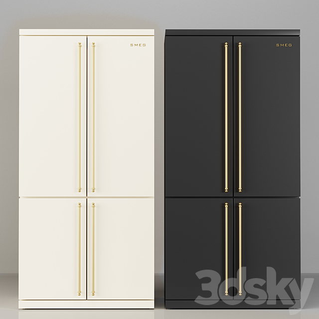 Smeg Coloniale Fridge FQ60CPO 3DSMax File - thumbnail 1