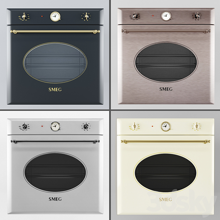 Smeg Coloniale Oven 3DS Max - thumbnail 1