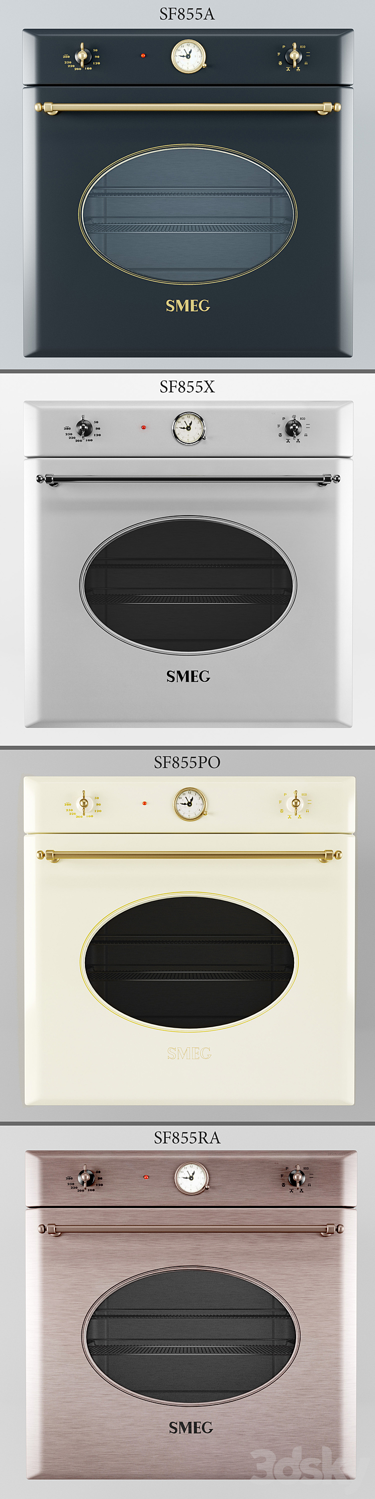 Smeg Coloniale Oven 3DS Max - thumbnail 2