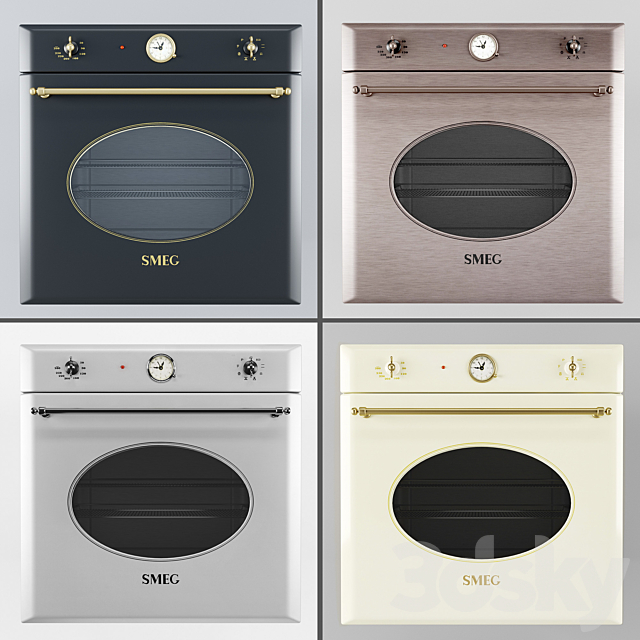 Smeg Coloniale Oven 3DSMax File - thumbnail 1