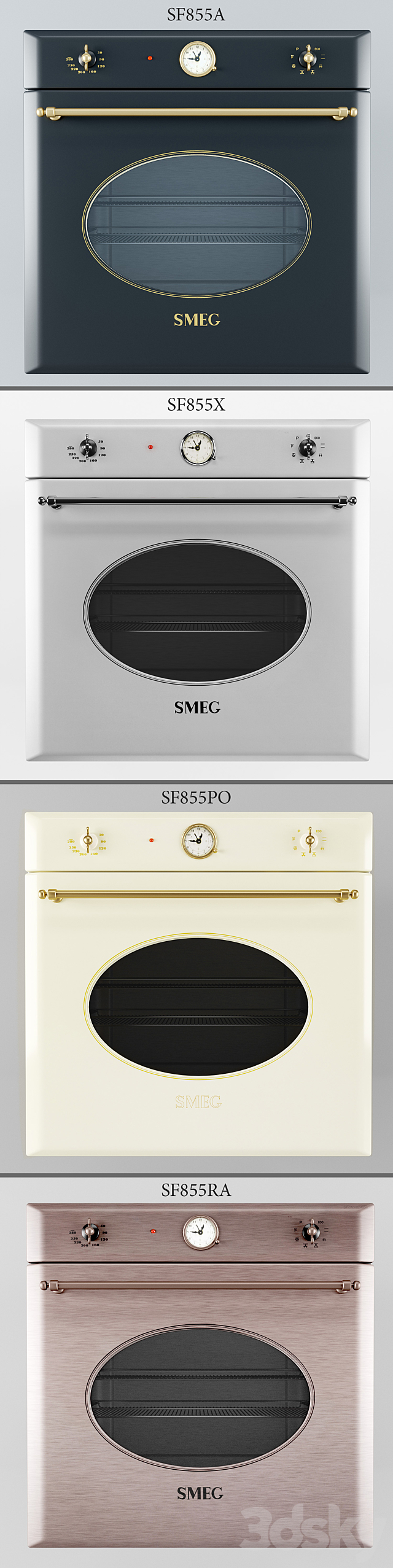 Smeg Coloniale Oven 3DSMax File - thumbnail 2