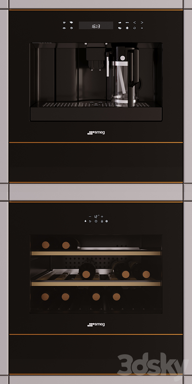 SMEG Dolce Stil Novo vol2 3DS Max Model - thumbnail 2